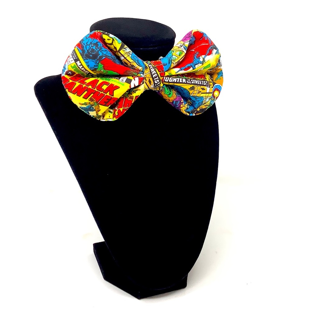 Black Panther Handcrafted Bow Tie - 01 - Comic Book Collection